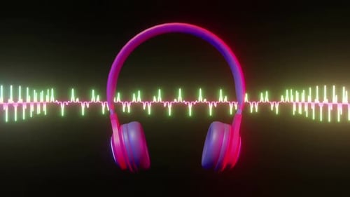 Headphones Radio Wave 02 Hd