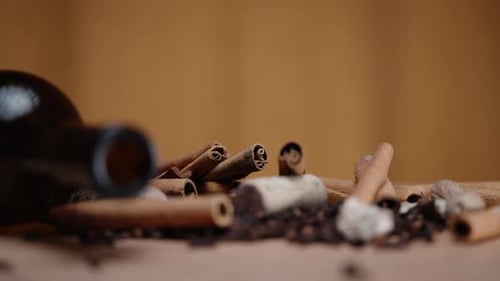 Wine Bottle with Cinnamon and Cloves