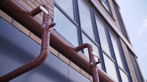 Gas Supply Valves on the Pipe