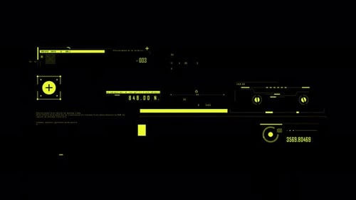 Elemento Hud digital avançado com fundo transparente