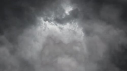 Dark Ominous Storm Clouds Gathering