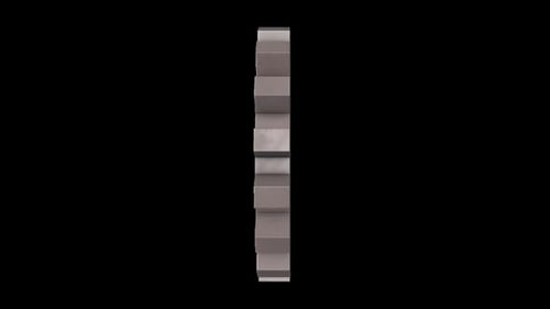 Dreidimensionales metallisches Getriebedesign