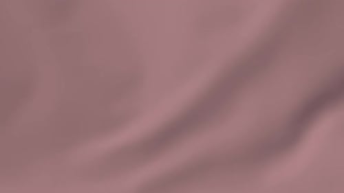 Weicher roter Leinenstoff mit wellenförmiger, glatter Textur, visueller Hintergrund, sanfte Pastelltuchbewegung, abstrakt