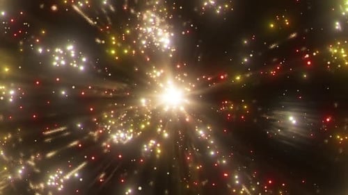 Holiday Gold Red Particles