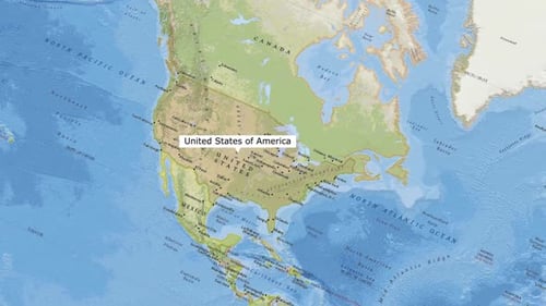 United States Of America Map New Style