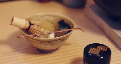Bowl, incense and aroma for Japanese ritual for prayer, religion and appreciation in Japan