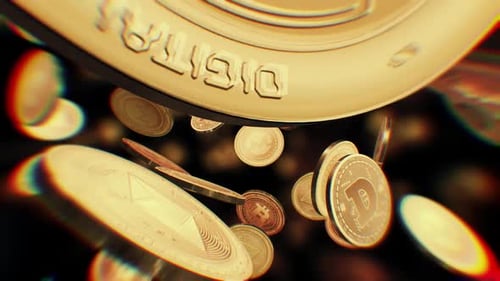 The Cryptomania golden Coin