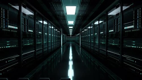 Inside Large Data Center. Advanced Cloud Computing Concept