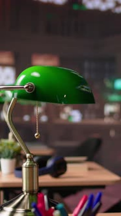 Vertical Video Empty University Library Used for General Database Collection of Academic Books