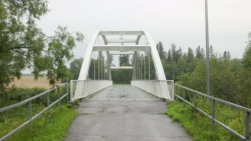 Bridge between two farming fields