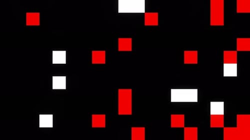 Red And White No Black Square Noise Background Vj Loop In 4K