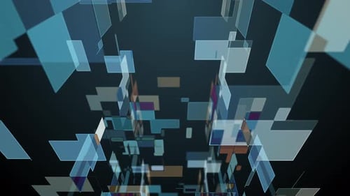 Computer Generated Background Chaotic Transformation of Square Shapes