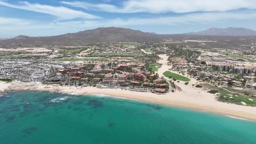 Aerial View of Beach in Cabo San Jose Baja California Sur Mexico