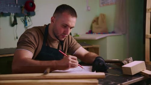 Craftsman Sketching Project in Workshop