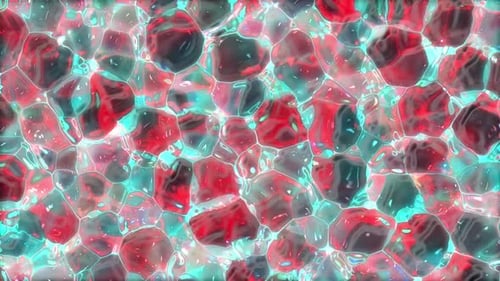 Animation Bubbles Glass Multicolored | HD