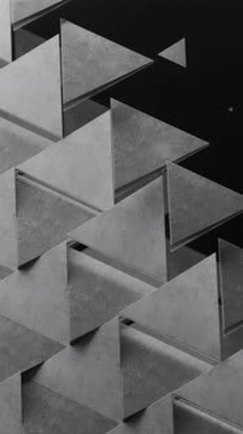 3d Animated Background of Triangle in a Loop Satisfying Video