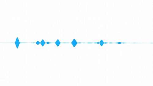 Animierter EKG-Wellenformmonitor auf digitalem Grid — Futuristische Herzschlag-EKG-Linie in Bewegung
