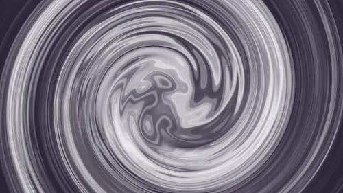 Dynamic Grey Fluid Swirl Abstract Looping Background