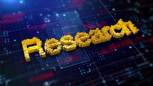 Futuristic Research Pixel Text 3D Animation