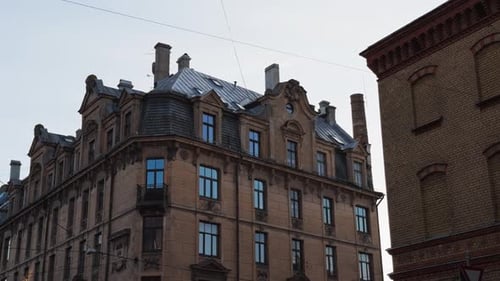 Old Stone Building in European City