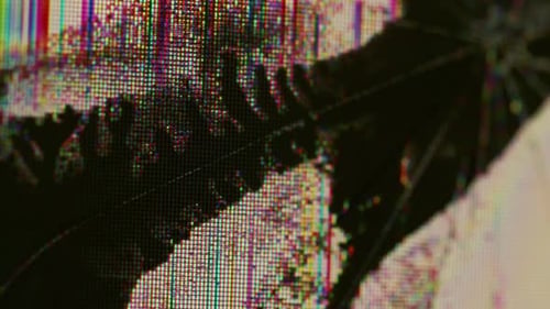 Noise Artifacts Shattered Screen Blurred Glitch