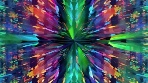 Abstract colorful geometric background with kaleidoscope sha