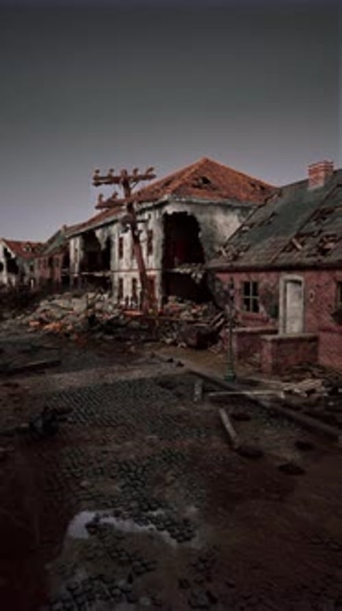 Abandoned Building With Tree