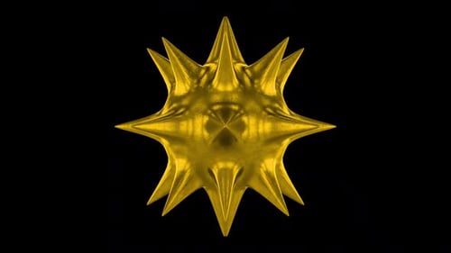Spiked Golden Metal Ball Alpha Loop
