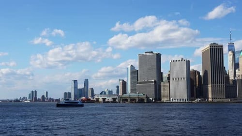 Panoramic view on Manhattan New York City