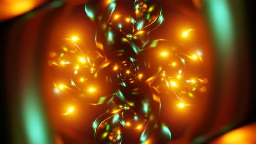 Abstract Glowing Light Tunnel Background Loop