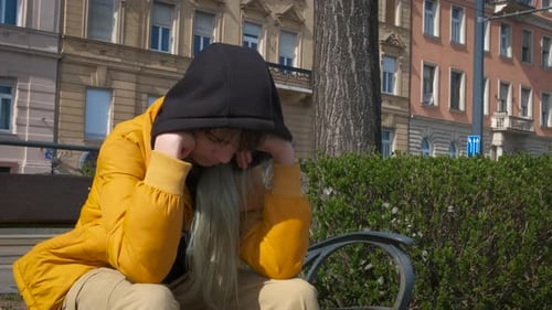 Deprimierter Teenager