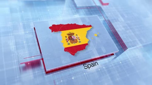 Anzeige der Spanien-Karte