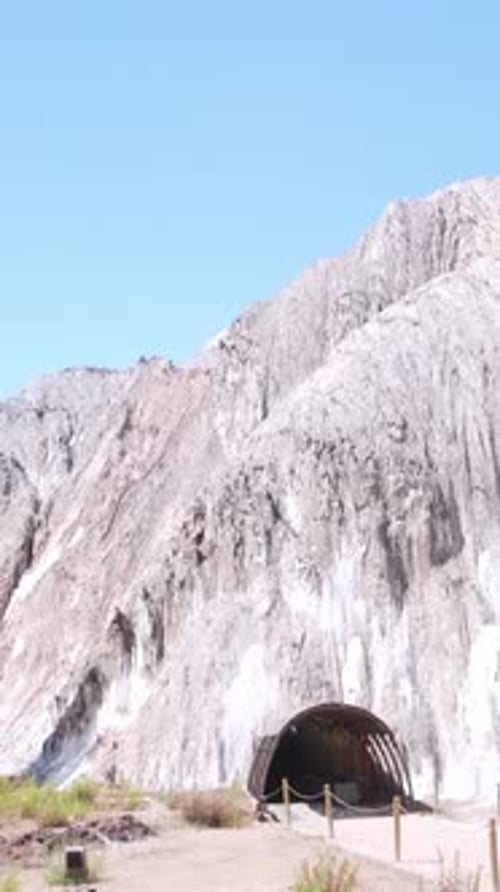 Cardona Salt Mountain and Mine Entrance in Spain