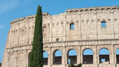 Colosseum Ancient Roman Amphitheater in Rome