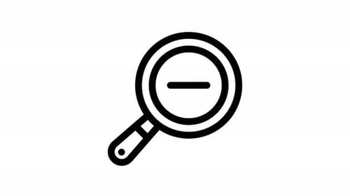 zoom out line icon animation