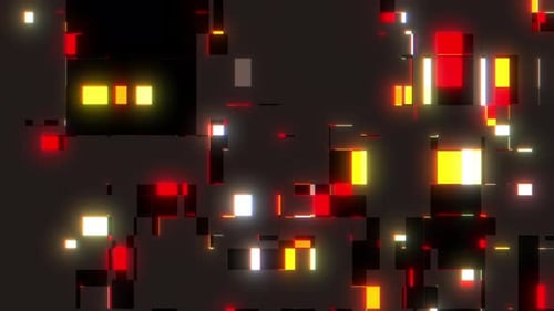 Abstract Glowing Pixel Background