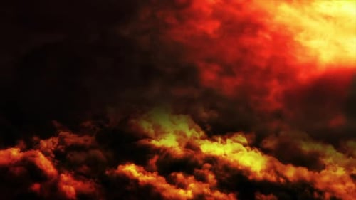 Sonnenuntergang, orange oder gelbe Wolken, Hintergrund, Zeitraffer
