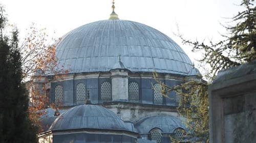 Historic Dome of the Grand Mosque in Istanbul