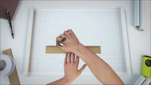 Se abre un pergamino blanco con diseño