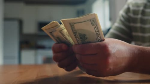 Counting Money, Stacking Paper Currency