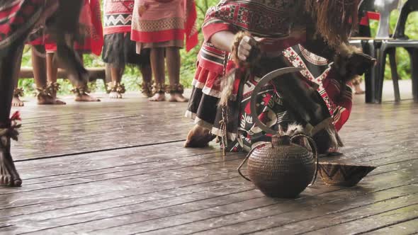 Barefoot Dancers Performing Traditional Dance Outdoors, Lifestyle Stock ...