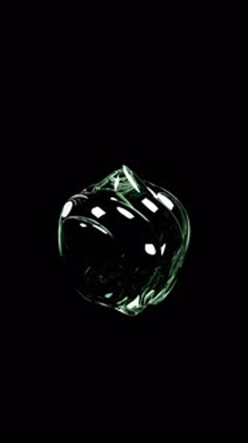 Abstract Background Glass Shapes with Refractions