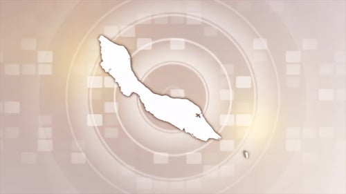 Animierte Karte von Curacao