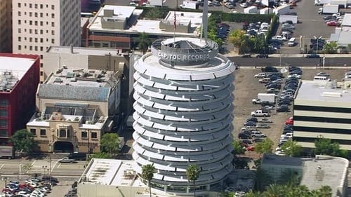 Los Angeles, California, Usa - March 22, 2012: Aerial of Capitol
