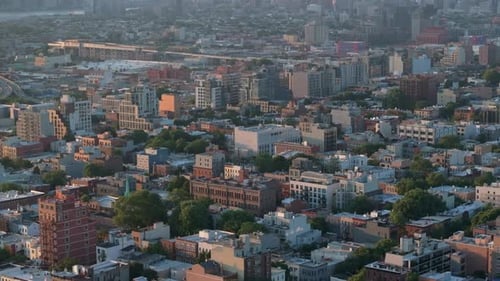 Vista aérea de edificios en Brooklyn