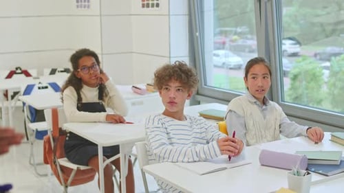 Students Listening in a Classroom Setting