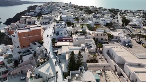 Uhd Santorini From Above