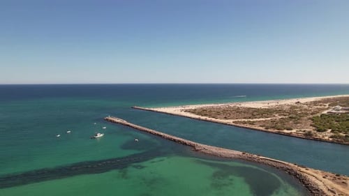 Seascape with Tropical Beach and Sea