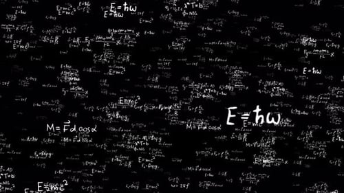Animated Science Equations Background Loop
