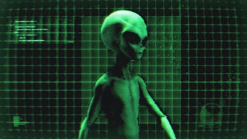 Alien Digital Hologram Screen 02